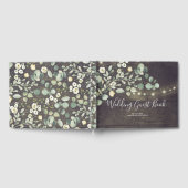 Livre D'or Branches vertes Mariage campagnard rustique (Complet)