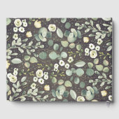 Livre D'or Branches vertes Mariage campagnard rustique (Verso)