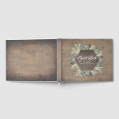Livre D'or Branches vertes Mariage campagnard rustique (Complet)