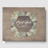 Livre D'or Branches vertes Mariage campagnard rustique (Recto)