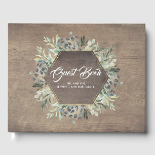 Livre D'or Branches vertes Mariage campagnard rustique