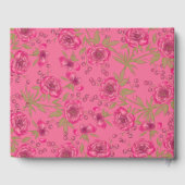 Livre D'or Bright Pink Rose Wedding (Verso)