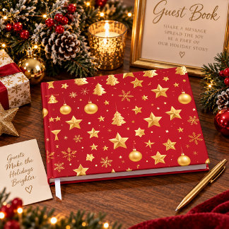 Livre D'or Brillant dans la nuit de Noël