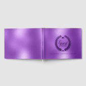 Livre D'or Brillant Dos pourpre & Laine pourpre Wreath (Complet)