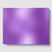 Livre D'or Brillant Dos pourpre & Laine pourpre Wreath (Verso)