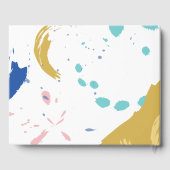 Livre D'or Brosse colorée - Contour & Illustration (Verso)