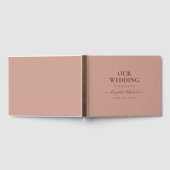 Livre D'or BUDGET Terre cuite Mariage monochrome (Complet)