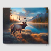 Livre D'or Bull Elk à Mountain Sunset Memorial (Verso)