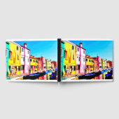 Livre D'or Burano, peinture d'aquarelle de Venise (Complet)