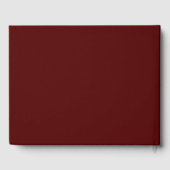 Livre D'or Burgundy Boho Simple Modern Minimalist Wedding (Verso)