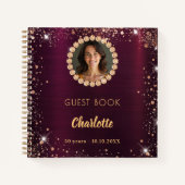Livre d'or Burgundy diamants photo (Devant)