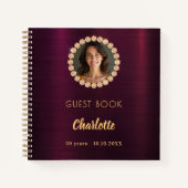 Livre d'or Burgundy diamants photo (Devant)