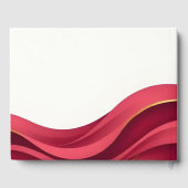 Livre D'or Burgundy Wedding (Verso)