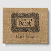 Livre D'or Burlap Beach House (Recto)