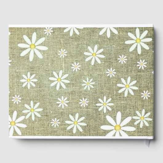 Livre D'or Burlap Daisy (Verso)