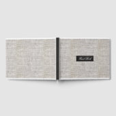 Livre D'or Burlap Moderne (Complet)