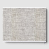 Livre D'or Burlap Moderne (Verso)