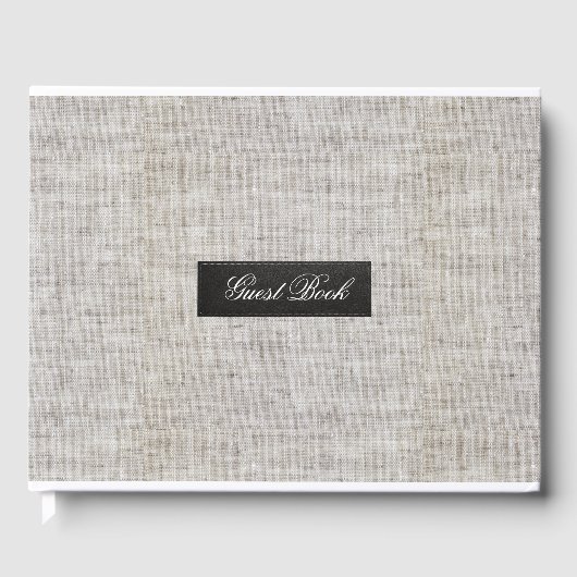 Livre D'or Burlap Moderne (Recto)