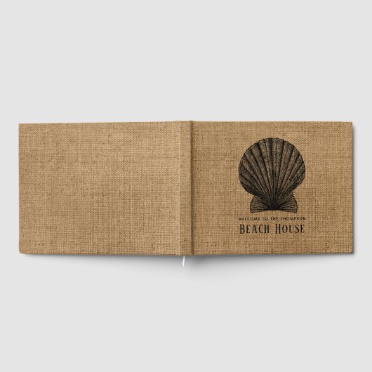 Livre D'or Burlap Shell Beach House (Complet)