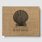 Livre D'or Burlap Shell Beach House (Recto)