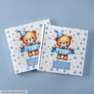Livre D'or C’est un garçon en peluche baby shower keepsaké