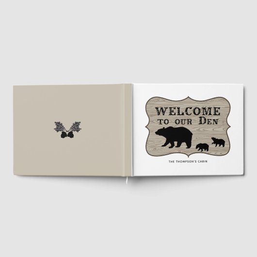 Livre D'or Cabine d'ours rustique (Complet)