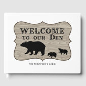 Livre D'or Cabine d'ours rustique (Recto)