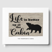 Livre D'or Cabine rustique (Recto)