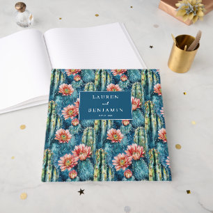 Livre D'or Cactus et fleurs botaniques de la marine joyeuse