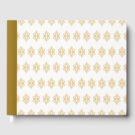 Livre d'or Cadeau Broderie Or Blanc (Recto)