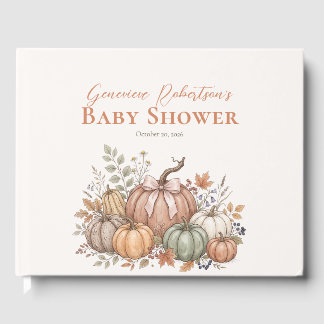 Livre D'or Cadeau de Baby Shower pour la récolte de citrouill