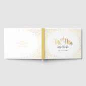 Livre D'or CADEAU DE SOUVENIR DE MARIAGE confetti doré mini é (Complet)