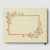 Livre D'or Cadre Brown en cuir beige Faux (Verso)