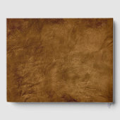 Livre D'or Cadre de corde sur cuir marron (Verso)
