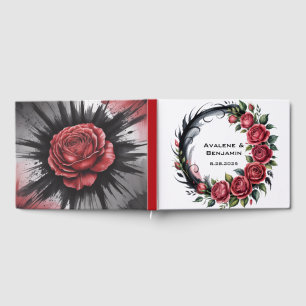 Livre D'or Cadre de mariage Rose Gothique