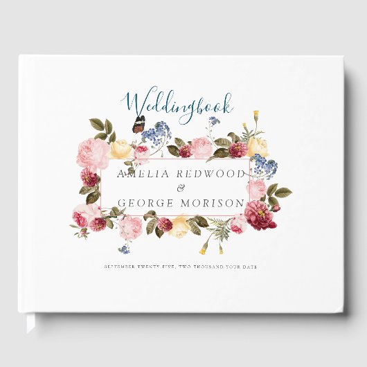 Livre D'or Cadre Floral (Recto)