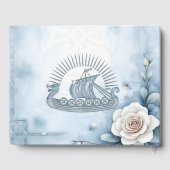 Livre D'or Cadre floral avec Rose et design celtique. (Verso)