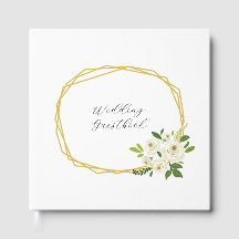 Cadre Floral Rose Blanche Luxueux