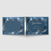 Livre D'or Cadre Or Feuille bleu (Complet)