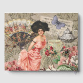 Livre D'or Café Lady Victorian Femme Rose Classy (Verso)