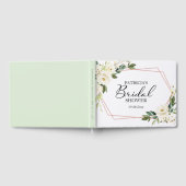Livre D'or Cahier de Guest pour Mariage Fleur Blanche Géométr (Complet)