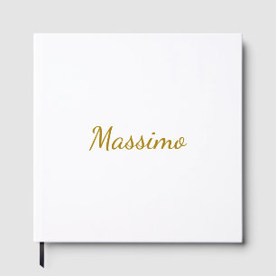 Livre D'or Calligraphie de couleur or élégante simple et sobr