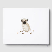 Livre D'or Calligraphie de mariage de chiot Carlin (Verso)