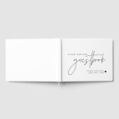 Livre D'or Calligraphie de mariage Script Cœur (Complet)
