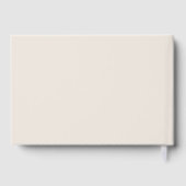 Livre D'or Calligraphie élégante mariage beige marron clair (Verso)