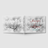 Livre D'or Calligraphie florale classique mariage (Complet)