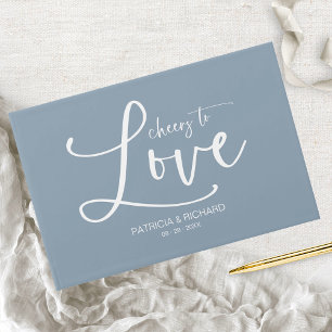 Livre D'or Calligraphie moderne À la santé de l'amour Mariage