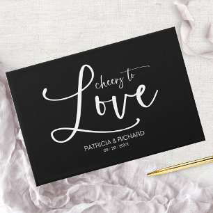 Livre D'or Calligraphie Moderne À la Santé de l'Amour Mariage