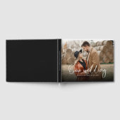 Livre D'or Calligraphie moderne Couple Photo Mariage (Complet)