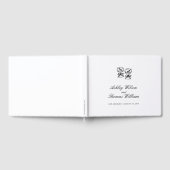 Livre D'or Calligraphie moderne Mariage noir blanc (Complet)